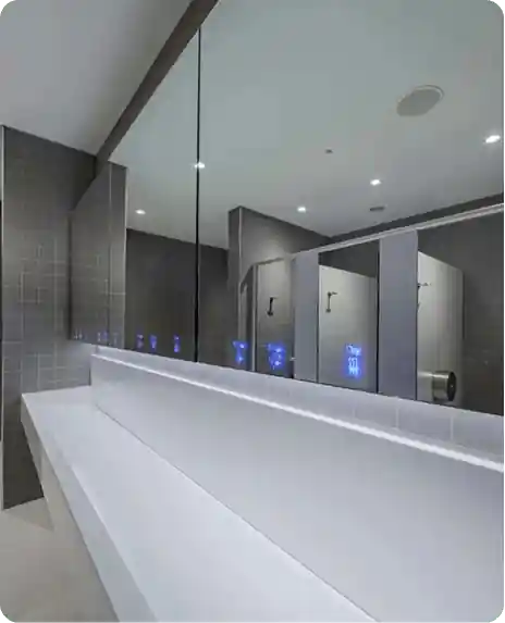 Touchless restroom systems for enhanced hygiene