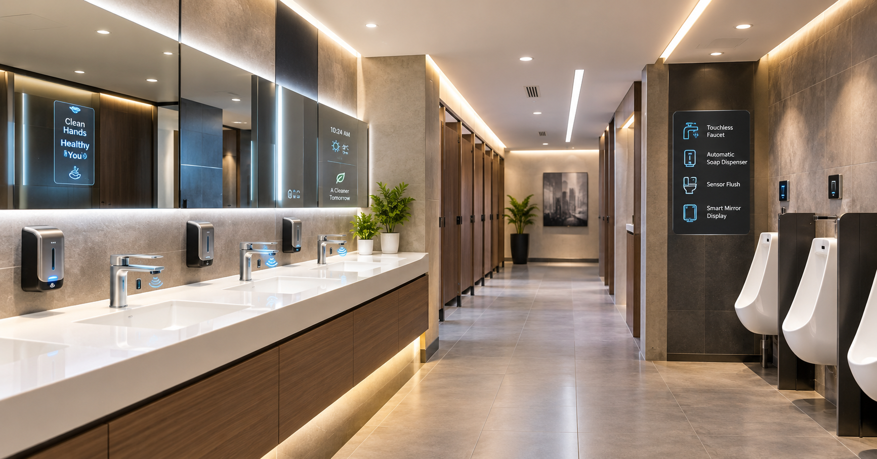The Transformation of Commercial Restrooms by utilizing Smart Technology